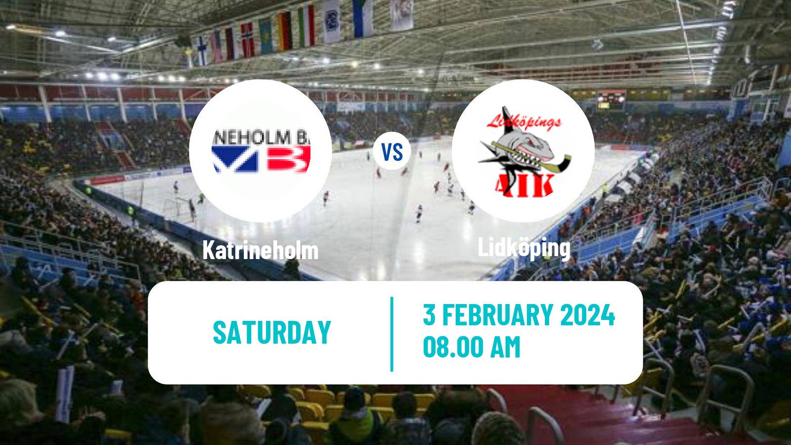 Bandy Swedish Allsvenskan Bandy Katrineholm - Lidköping