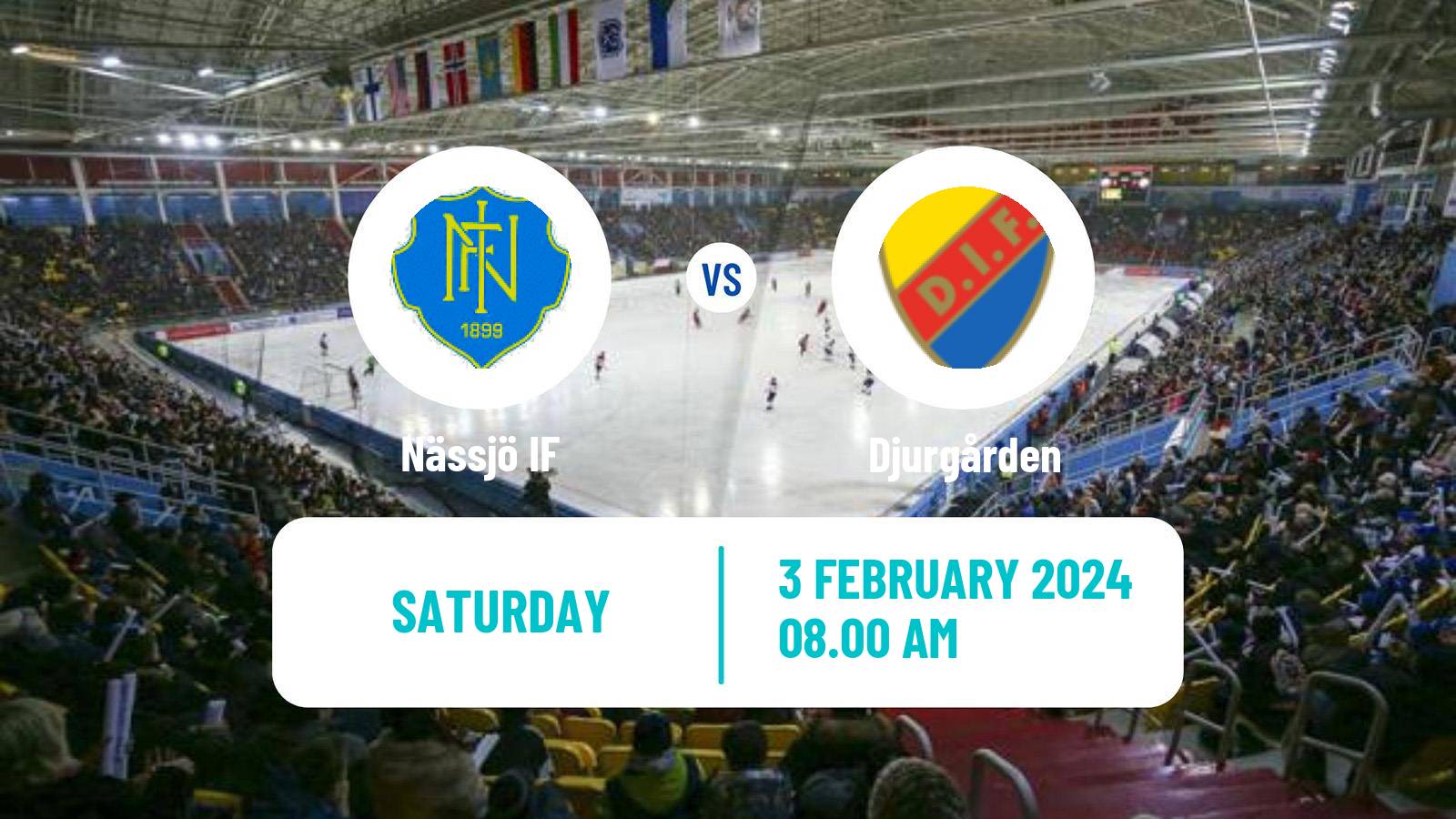 Bandy Swedish Allsvenskan Bandy Nässjö - Djurgården