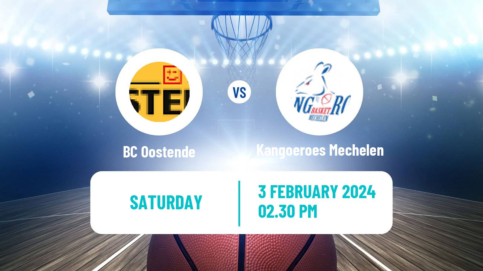 Basketball BNXT League Oostende - Kangoeroes Mechelen