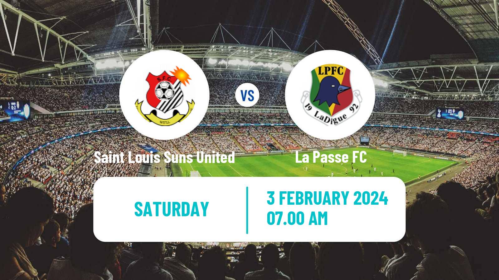 Soccer Seychelles Premier League Saint Louis Suns United - La Passe