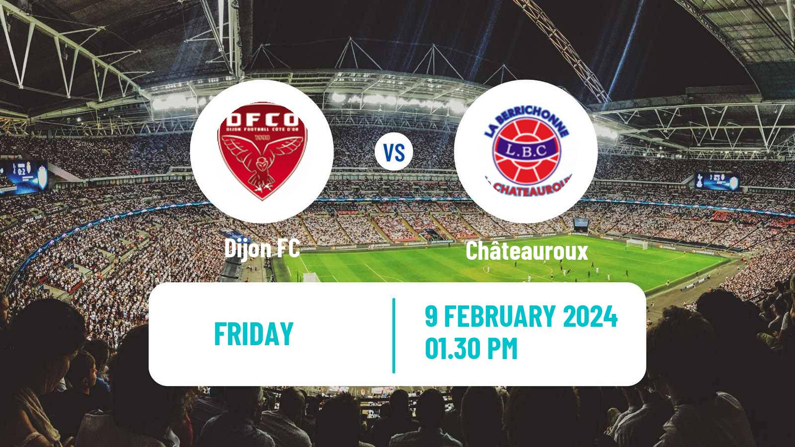 Soccer French National League Dijon - Châteauroux