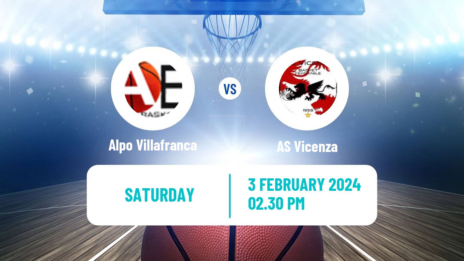 Basketball Serie A2 Basketball Women Group B Alpo Villafranca - Vicenza