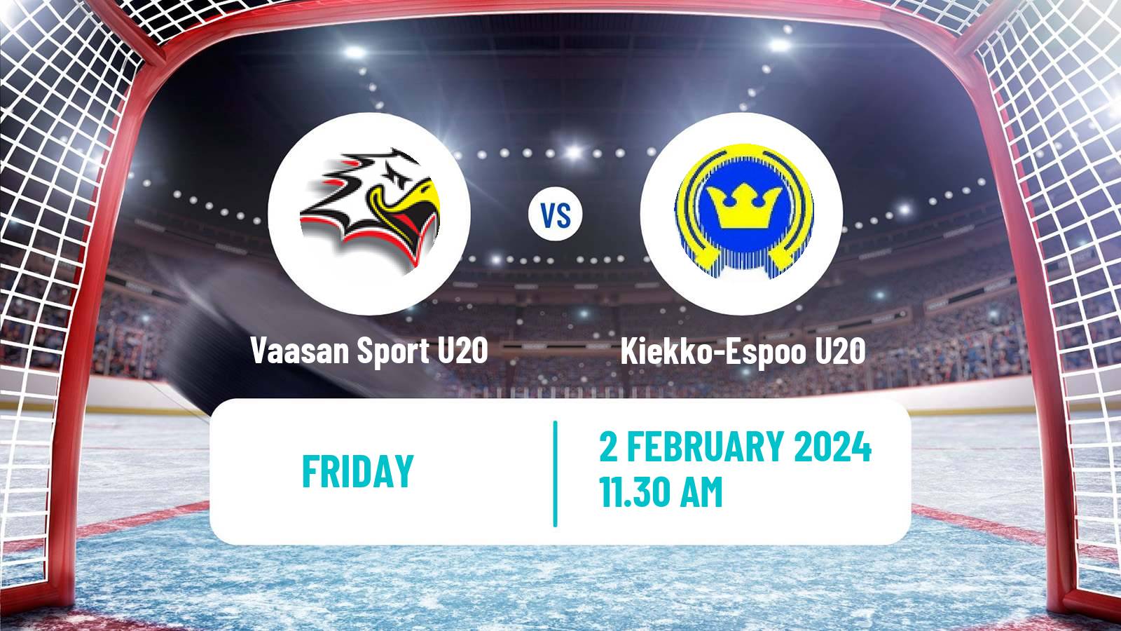 Hockey Finnish SM-sarja U20 Vaasan Sport U20 - Kiekko-Espoo U20