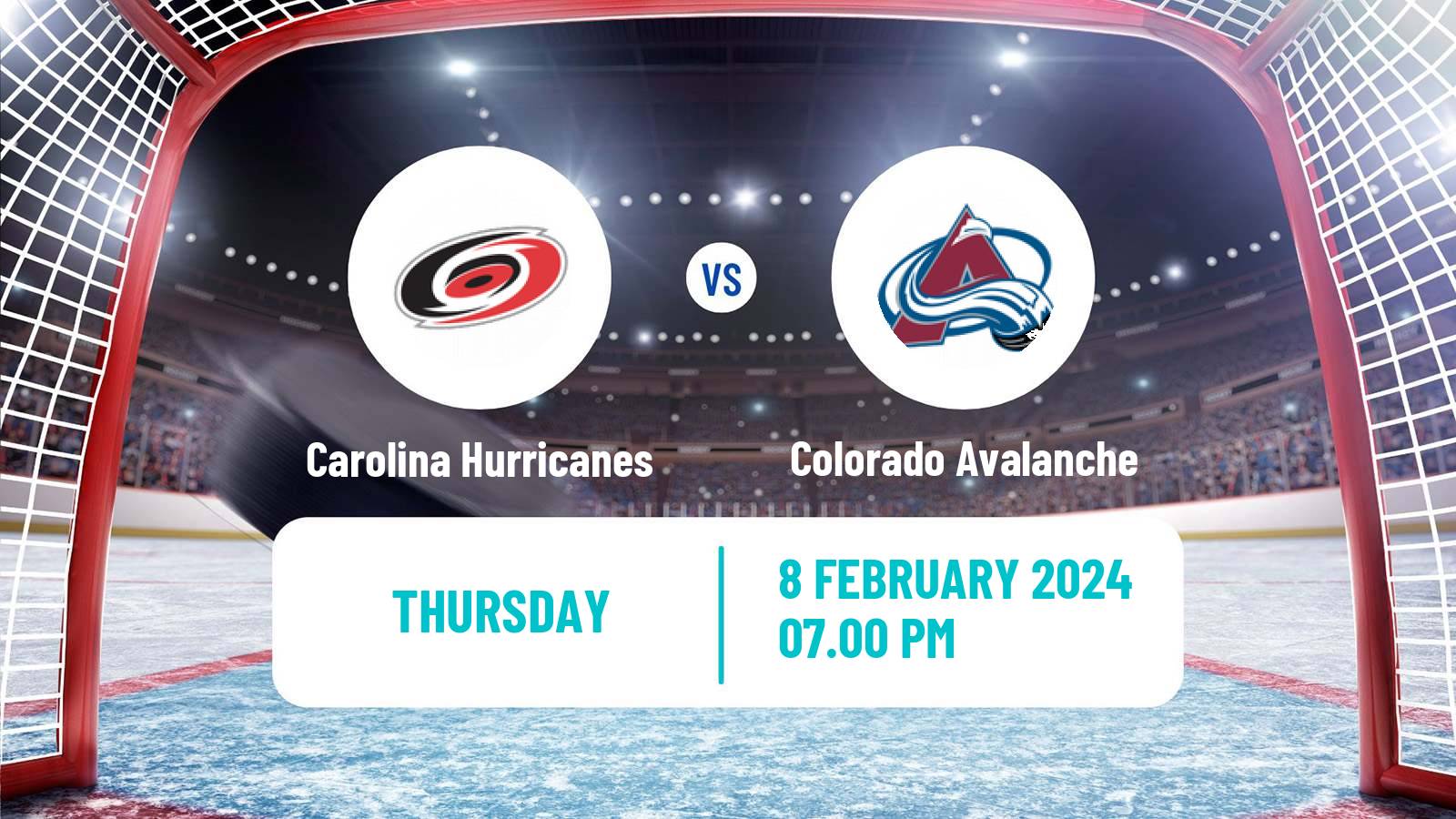 Hockey NHL Carolina Hurricanes - Colorado Avalanche