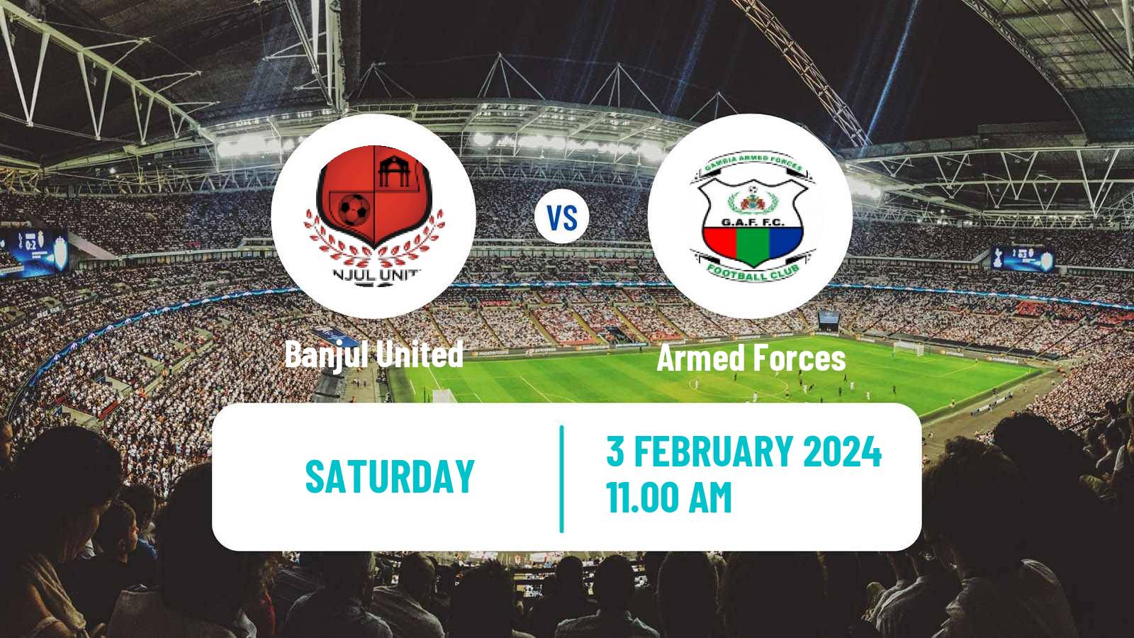 Soccer Gambian GFA League Banjul United - Armed Forces