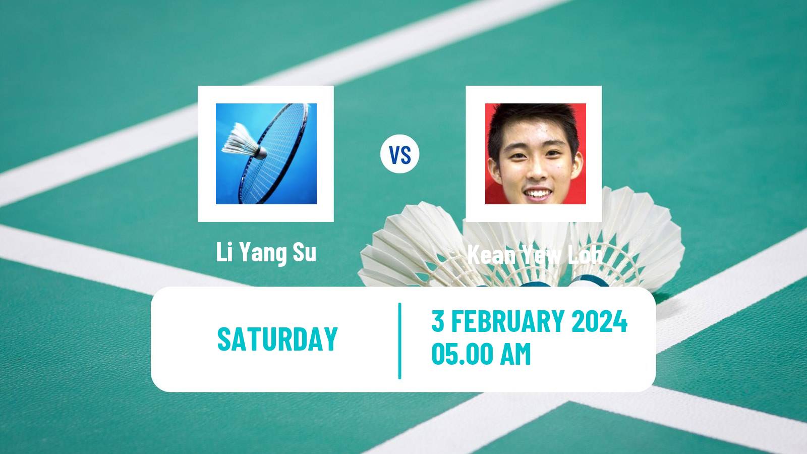 Badminton BWF World Tour Thailand Masters Men Li Yang Su - Kean Yew Loh