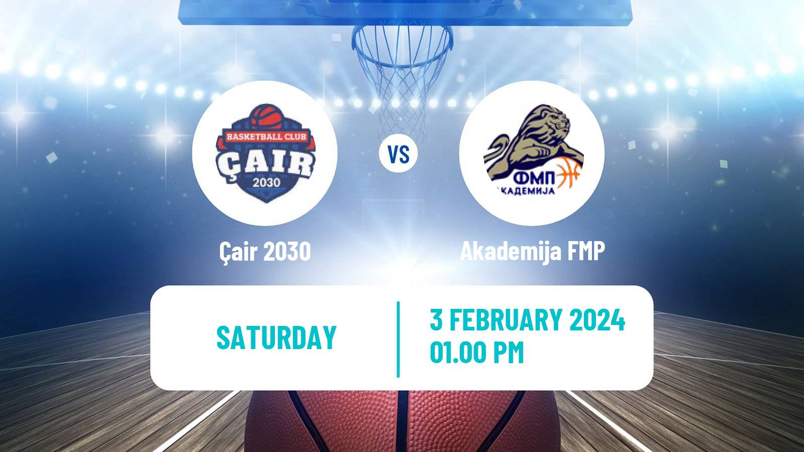 Basketball North Macedonian Prva Liga Basketball Çair 2030 - Akademija FMP