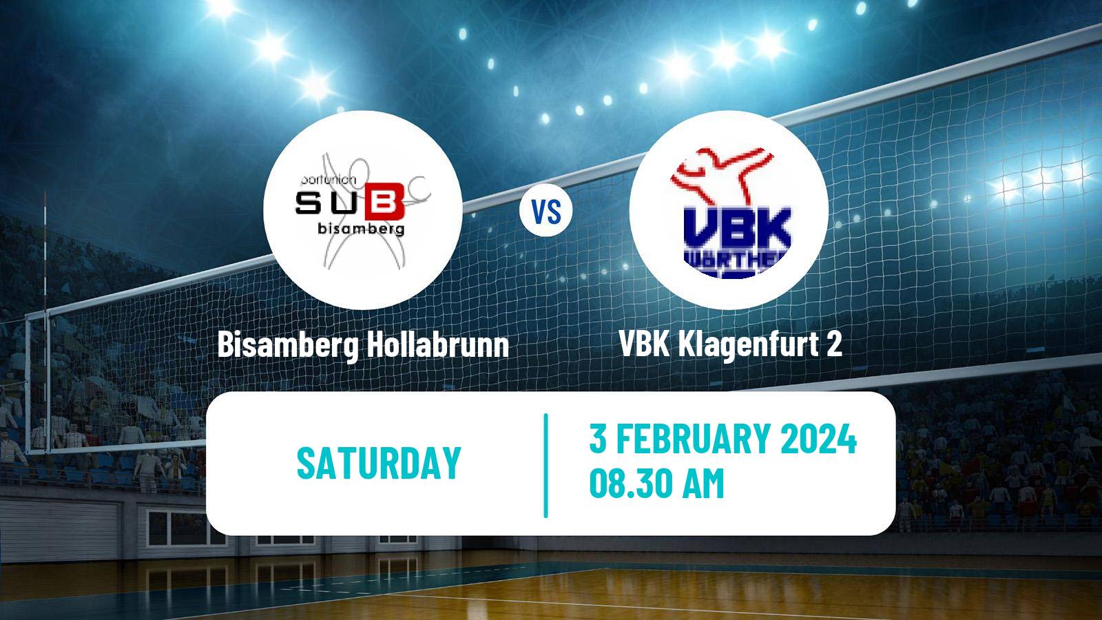 Volleyball Austrian 2 Bundesliga Volleyball Bisamberg Hollabrunn - VBK Klagenfurt 2