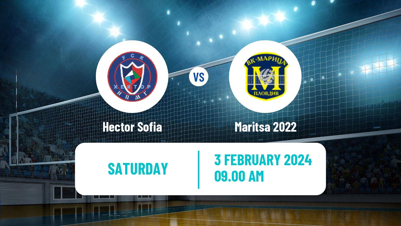 Volleyball Bulgarian SuperLiga Volleyball Women Hector Sofia - Maritsa 2022