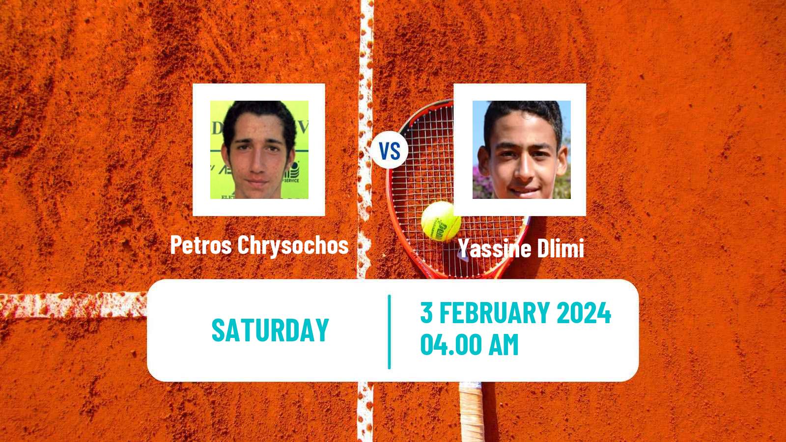Tennis Davis Cup World Group II Petros Chrysochos - Yassine Dlimi