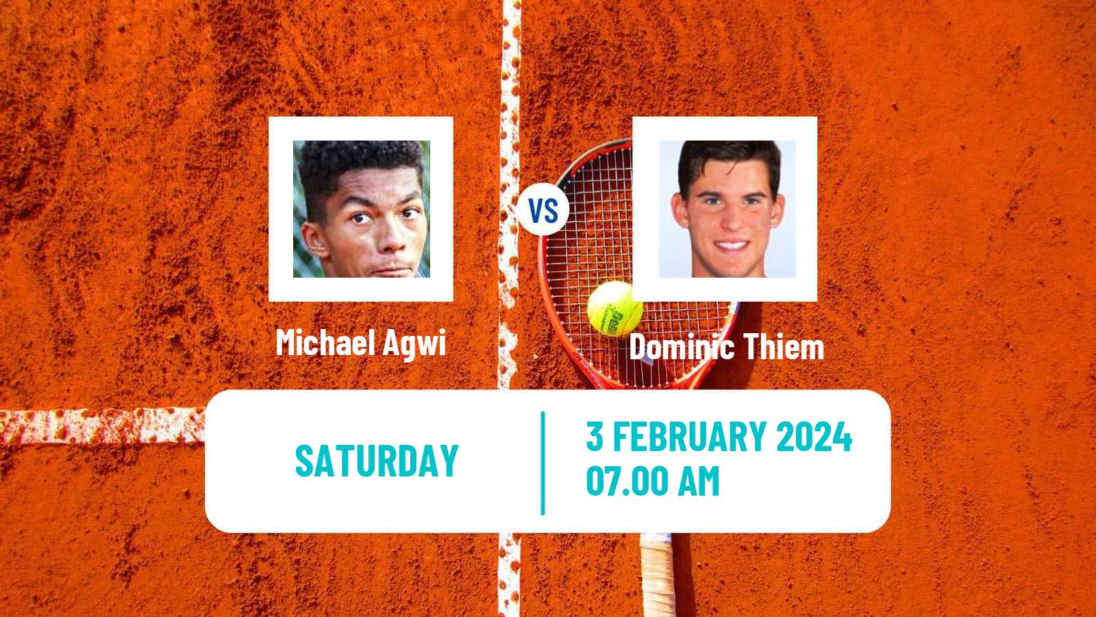 Tennis Davis Cup World Group I Michael Agwi - Dominic Thiem