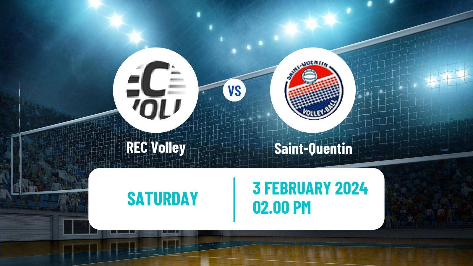 Volleyball French Ligue B Volleyball REC Volley - Saint-Quentin
