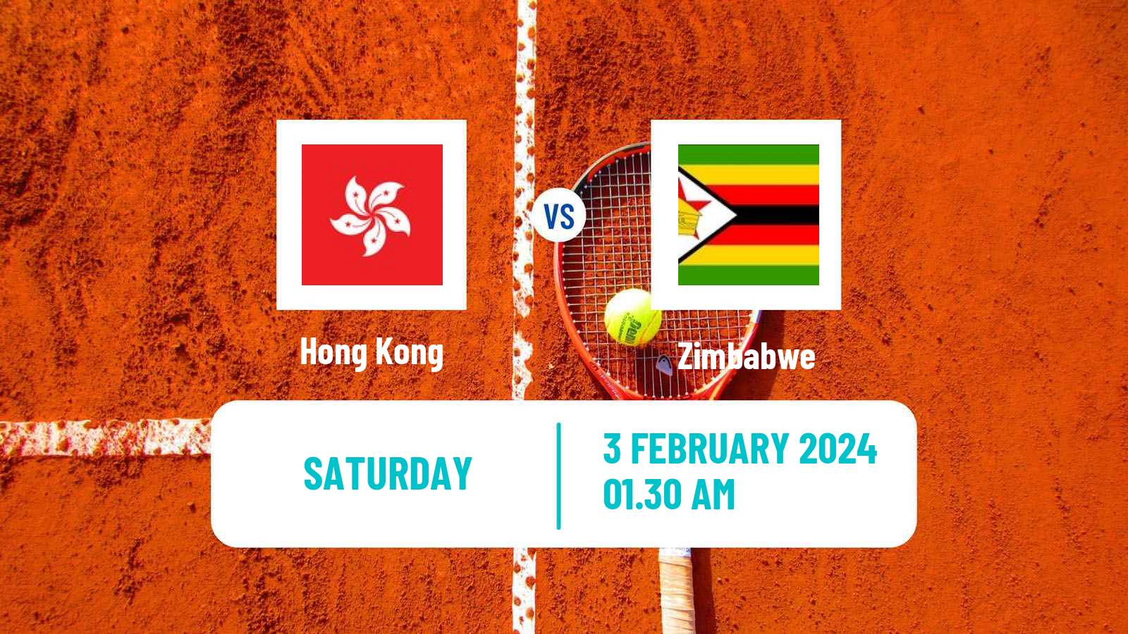 Tennis Davis Cup World Group II Teams Hong Kong - Zimbabwe
