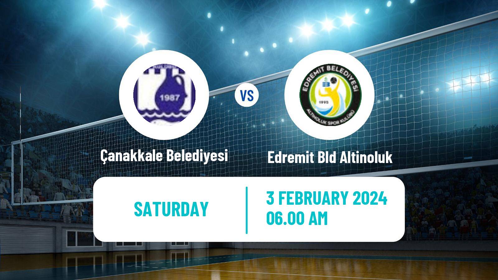 Volleyball Turkish 1 Ligi Volleyball Women Çanakkale Belediyesi - Edremit Bld Altinoluk