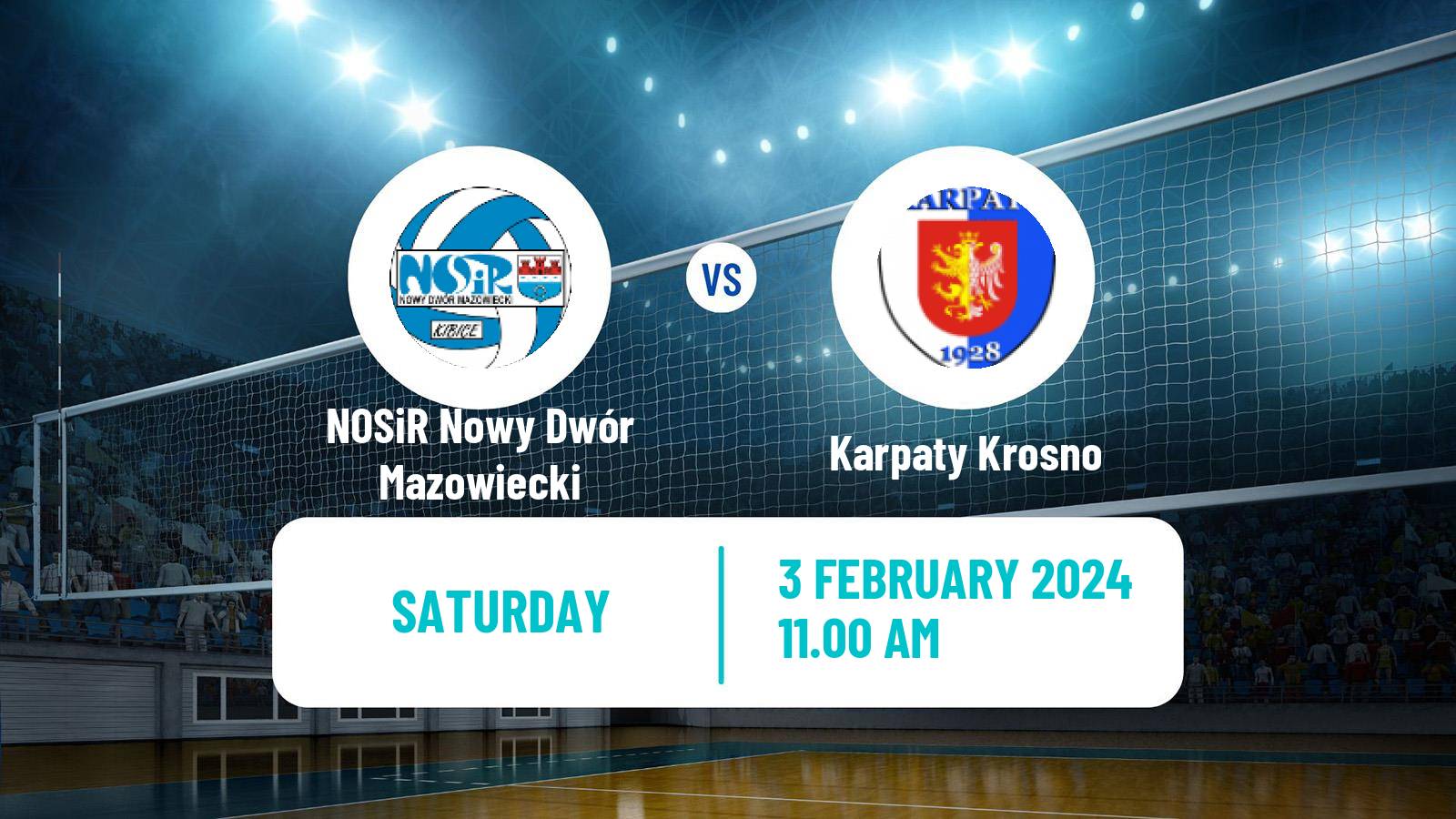 Volleyball Polish I Liga Volleyball Women NOSiR Nowy Dwór Mazowiecki - Karpaty Krosno