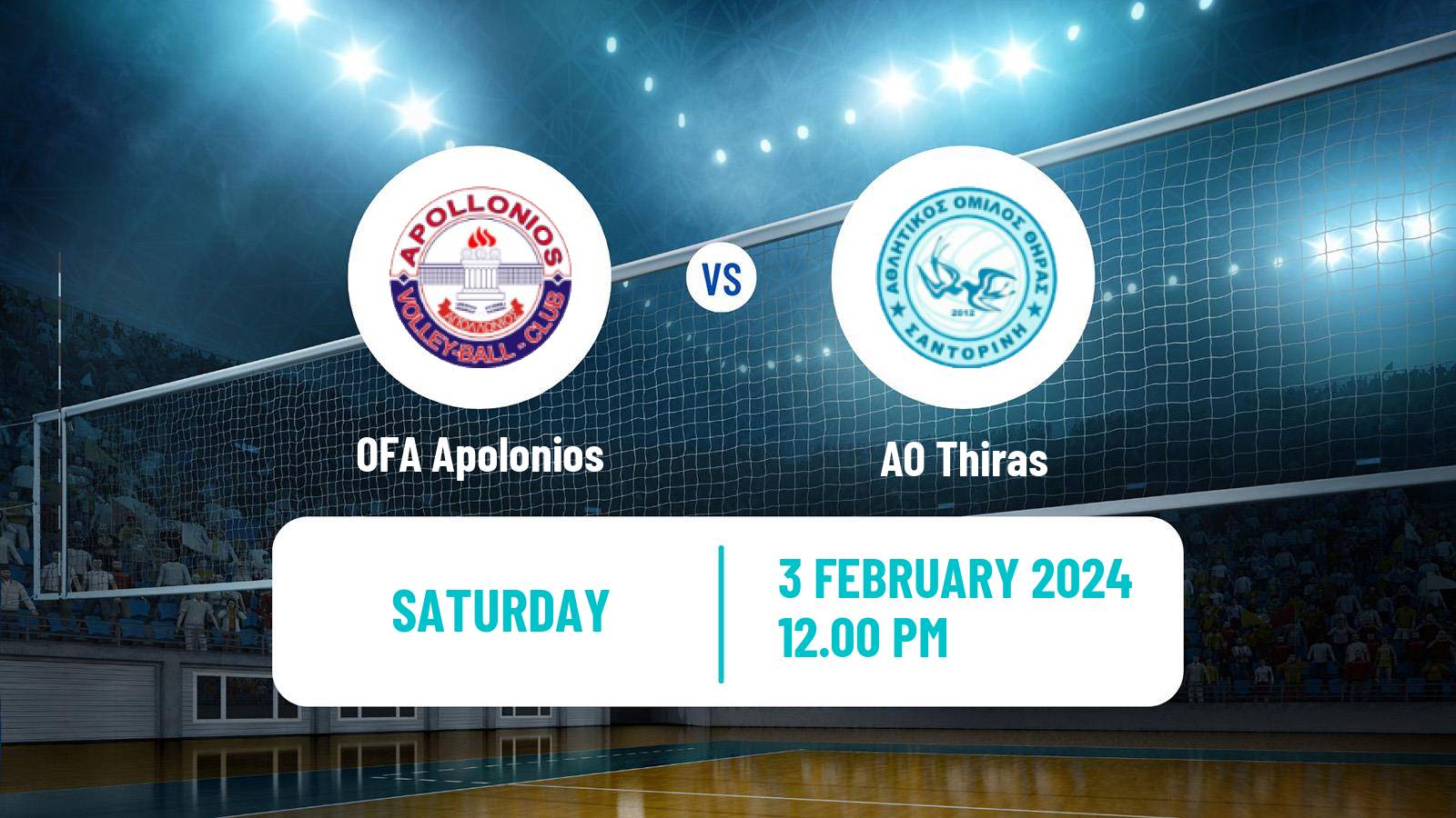 Volleyball Greek A1 Volleyball Women OFA Apolonios - Thiras