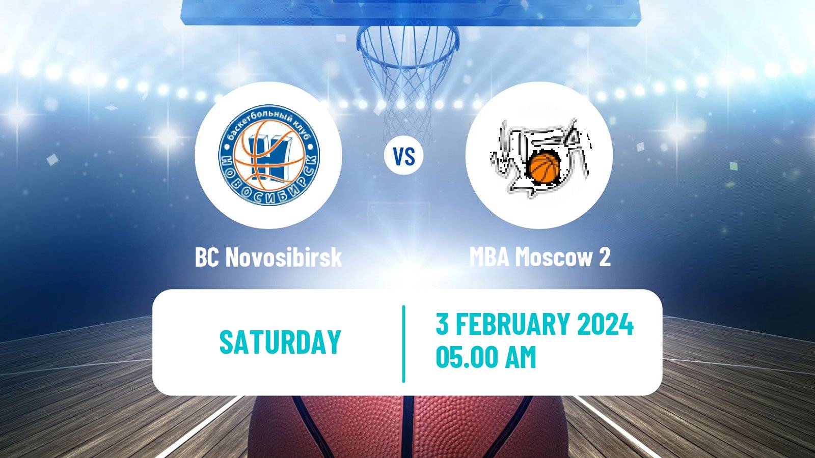 Basketball Russian Super League Basketball BC Novosibirsk - MBA Moscow 2