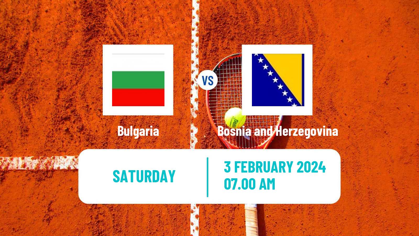 Tennis Davis Cup World Group I Teams Bulgaria - Bosnia and Herzegovina