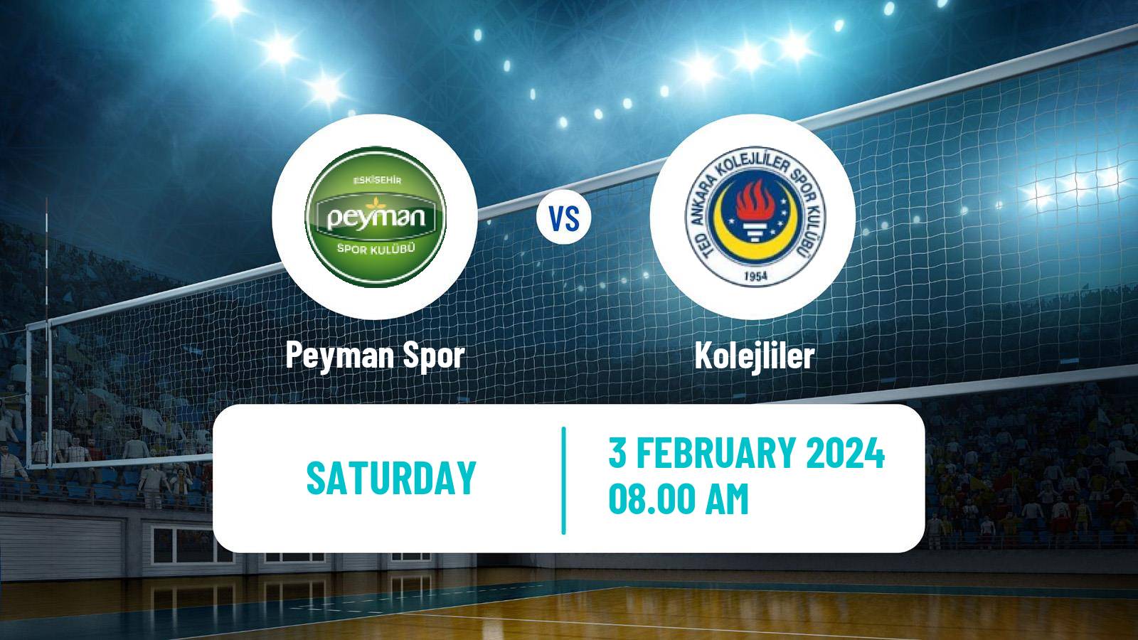 Volleyball Turkish 1 Ligi Volleyball Women Peyman Spor - Kolejliler