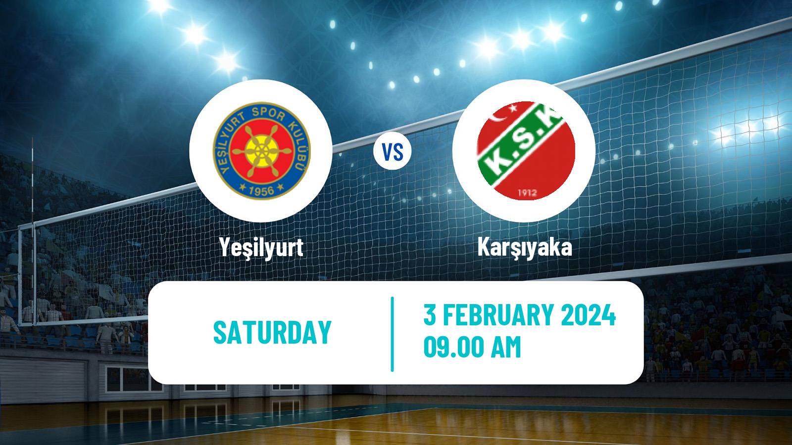 Volleyball Turkish 1 Ligi Volleyball Women Yeşilyurt - Karşıyaka