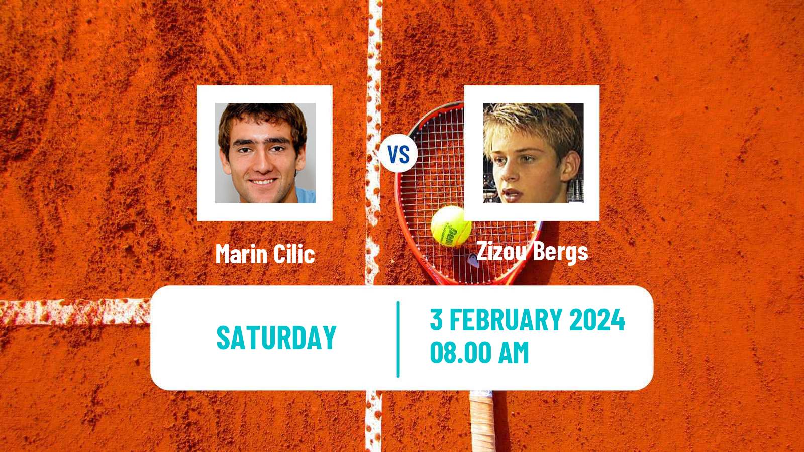 Tennis Davis Cup World Group Marin Cilic - Zizou Bergs