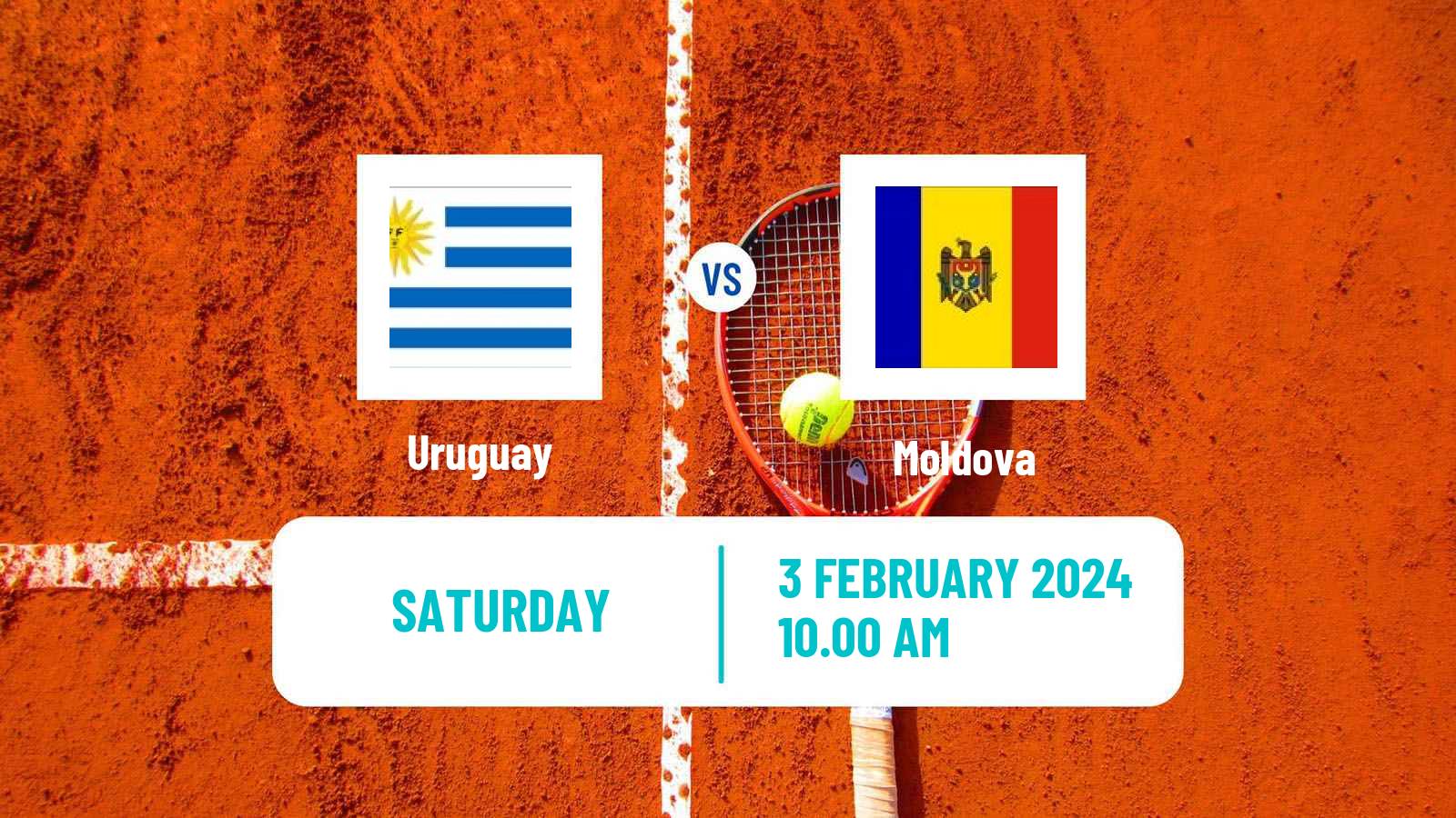 Tennis Davis Cup World Group II Teams Uruguay - Moldova