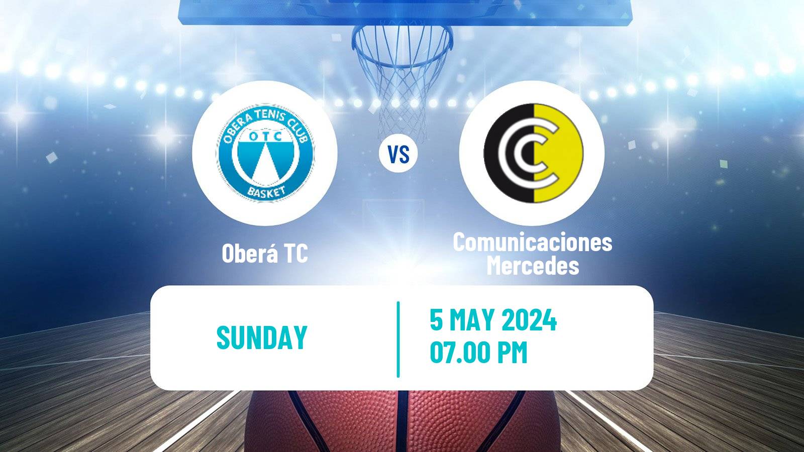 Basketball Argentinian LNB Oberá TC - Comunicaciones Mercedes