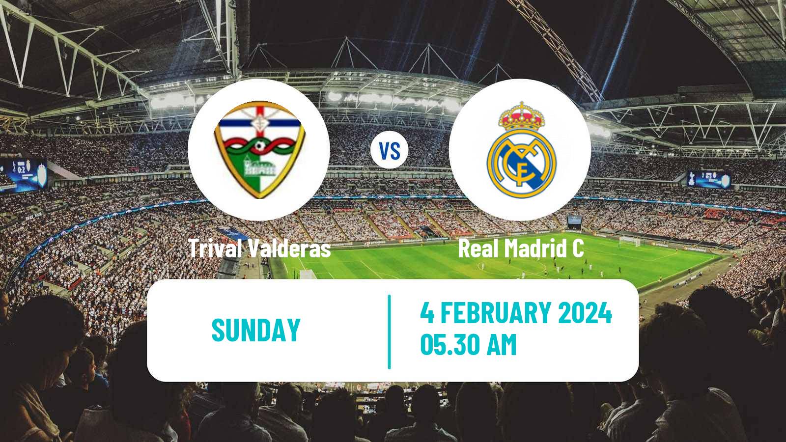 Soccer Spanish Tercera RFEF - Group 7 Trival Valderas - Real Madrid C