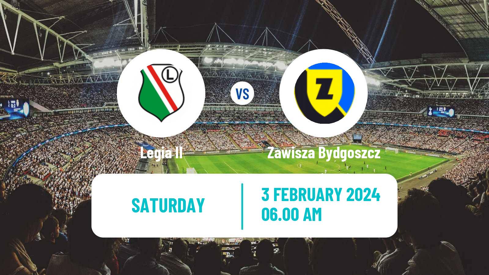 Soccer Club Friendly Legia II - Zawisza Bydgoszcz