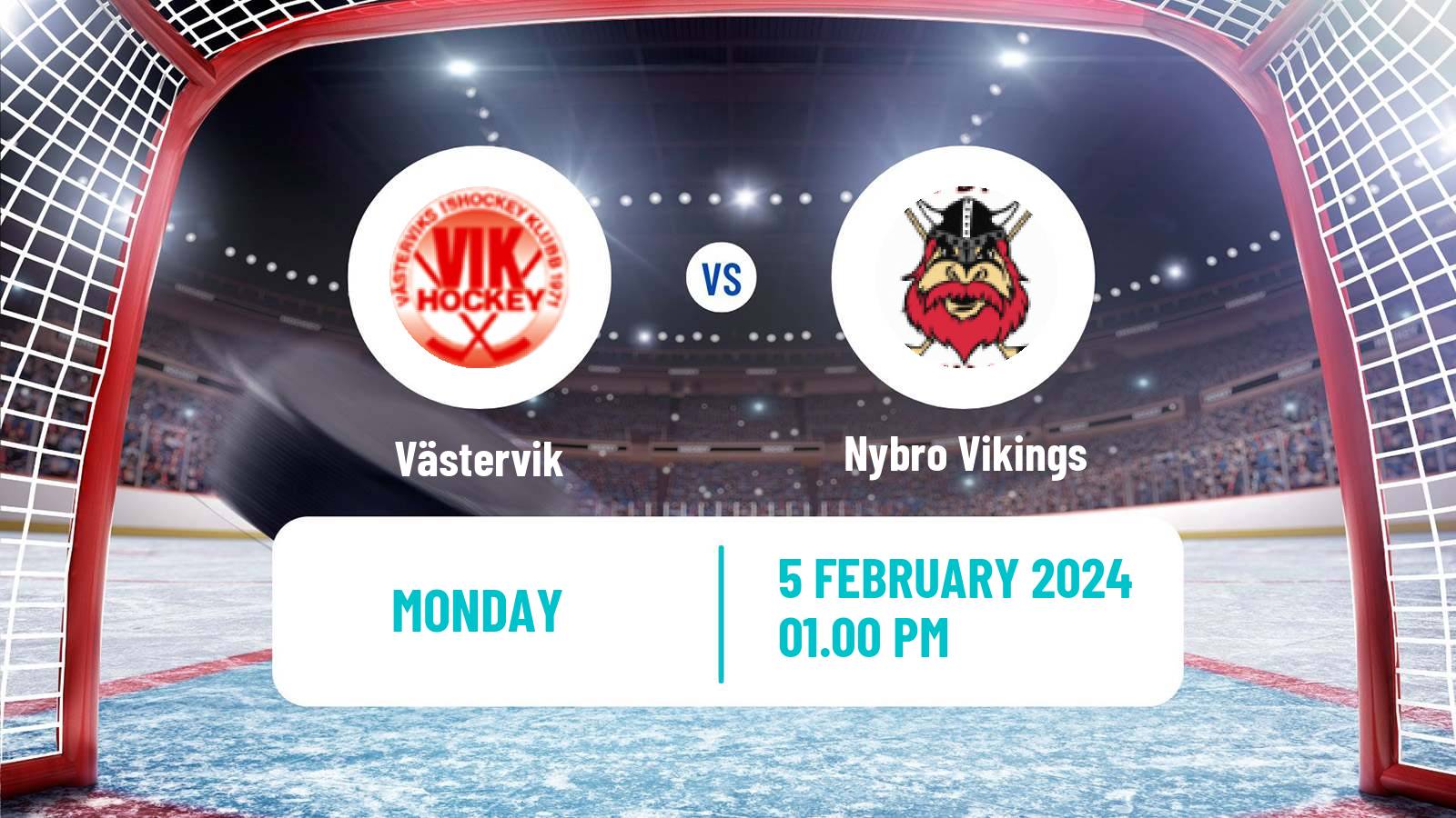 Hockey Swedish Hockey Allsvenskan Västervik - Nybro Vikings