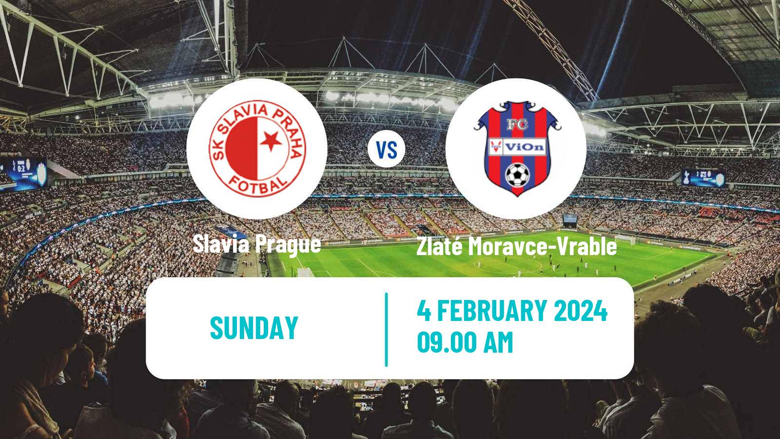 Soccer Club Friendly Slavia Prague - Zlaté Moravce-Vrable