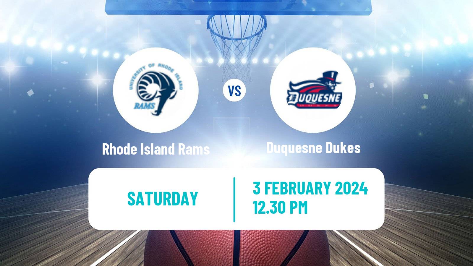 Basketball NCAA College Basketball Rhode Island Rams - Duquesne Dukes