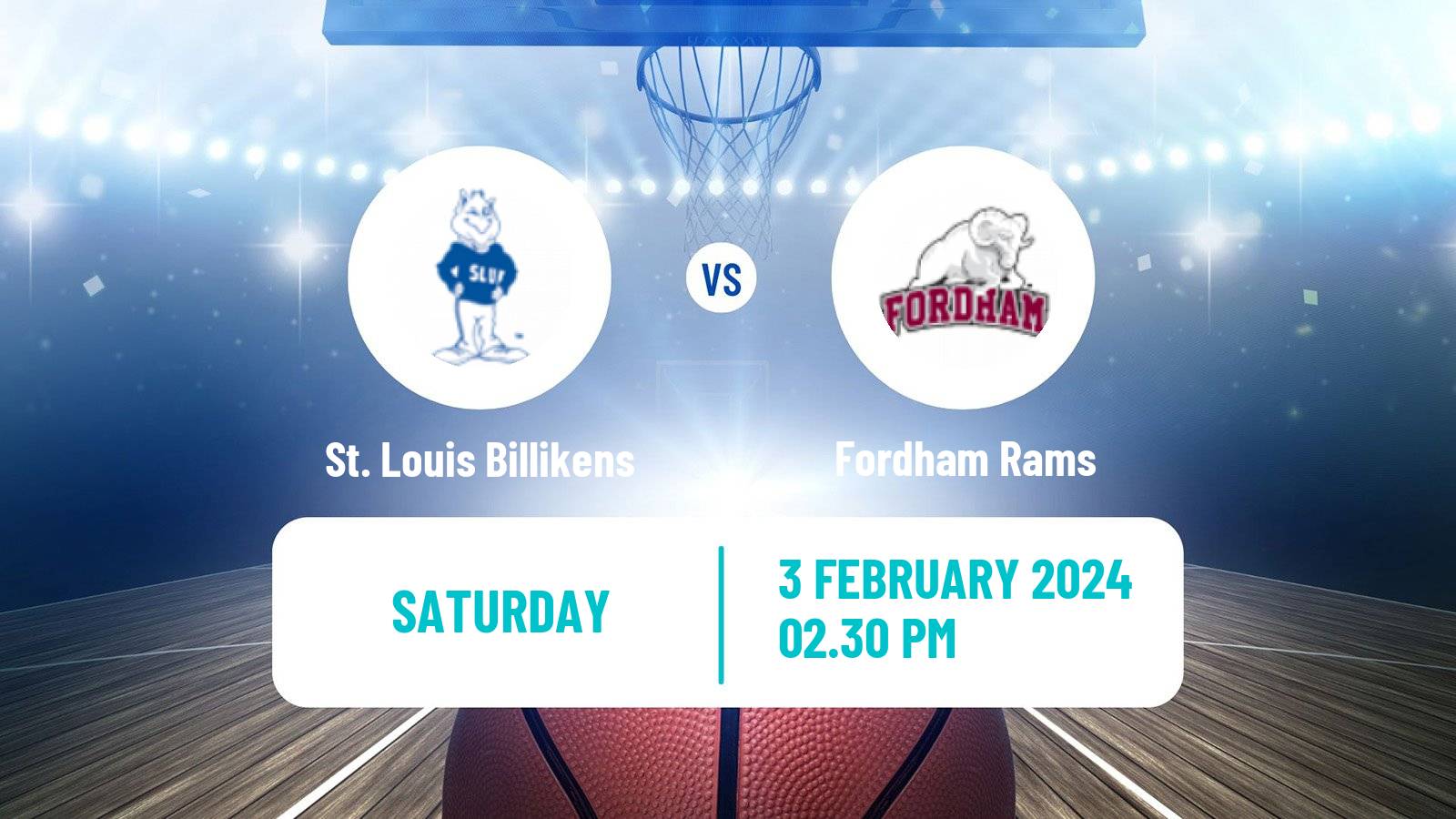 Basketball NCAA College Basketball St. Louis Billikens - Fordham Rams