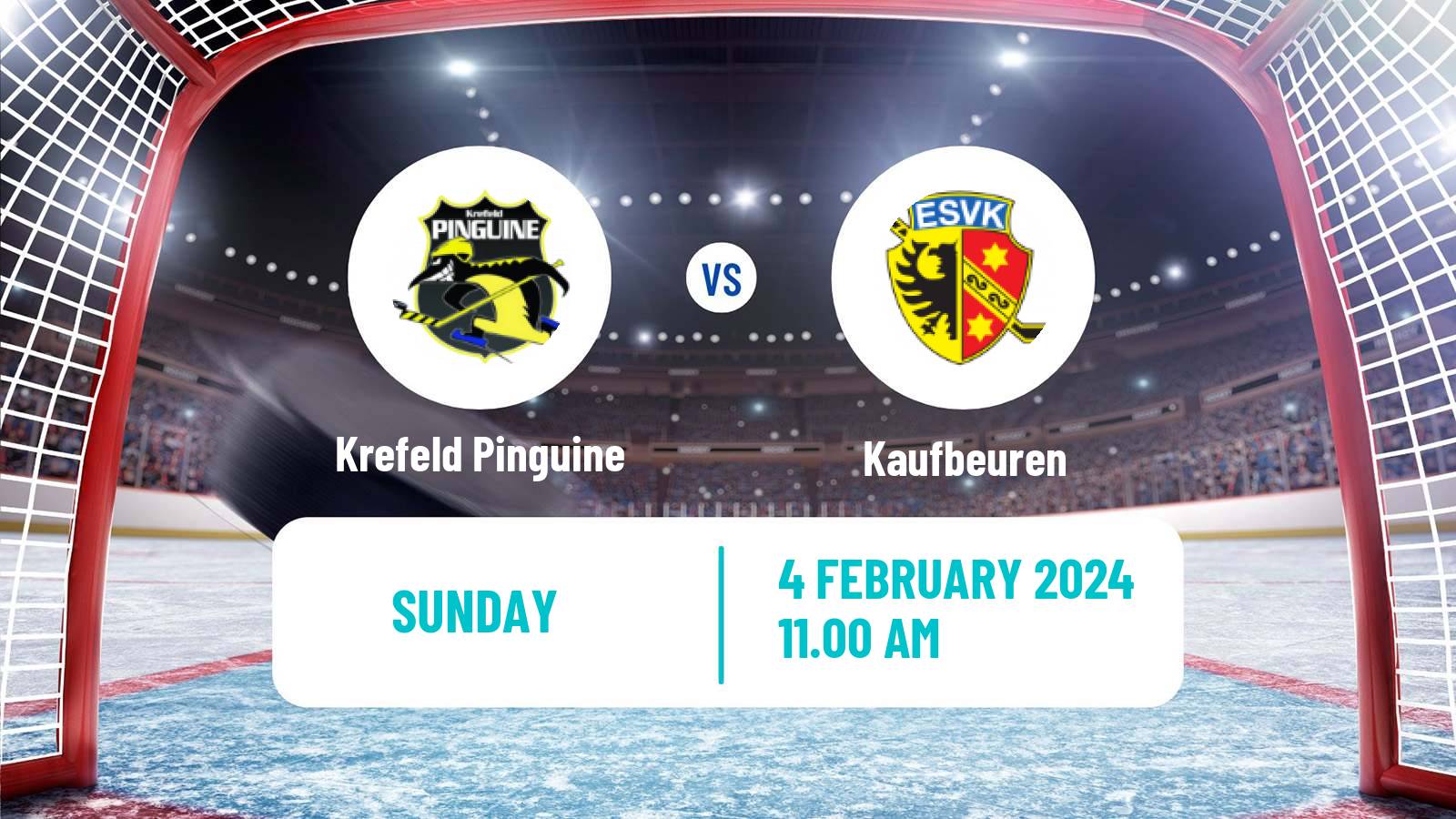 Hockey German DEL2 Krefeld Pinguine - Kaufbeuren