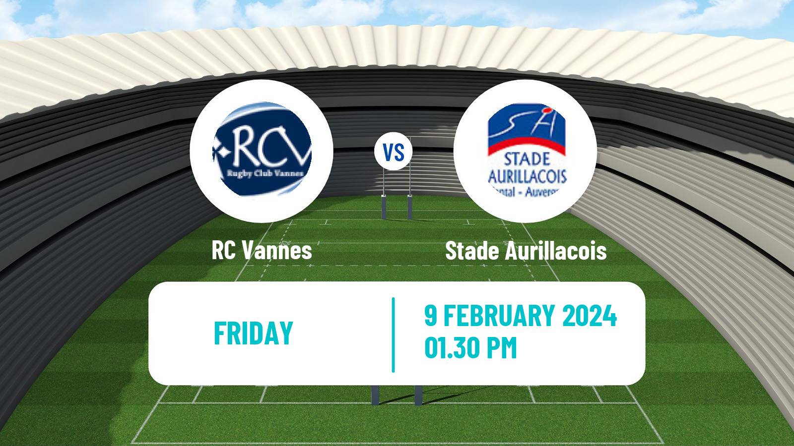 Rugby union French Pro D2 Vannes - Stade Aurillacois