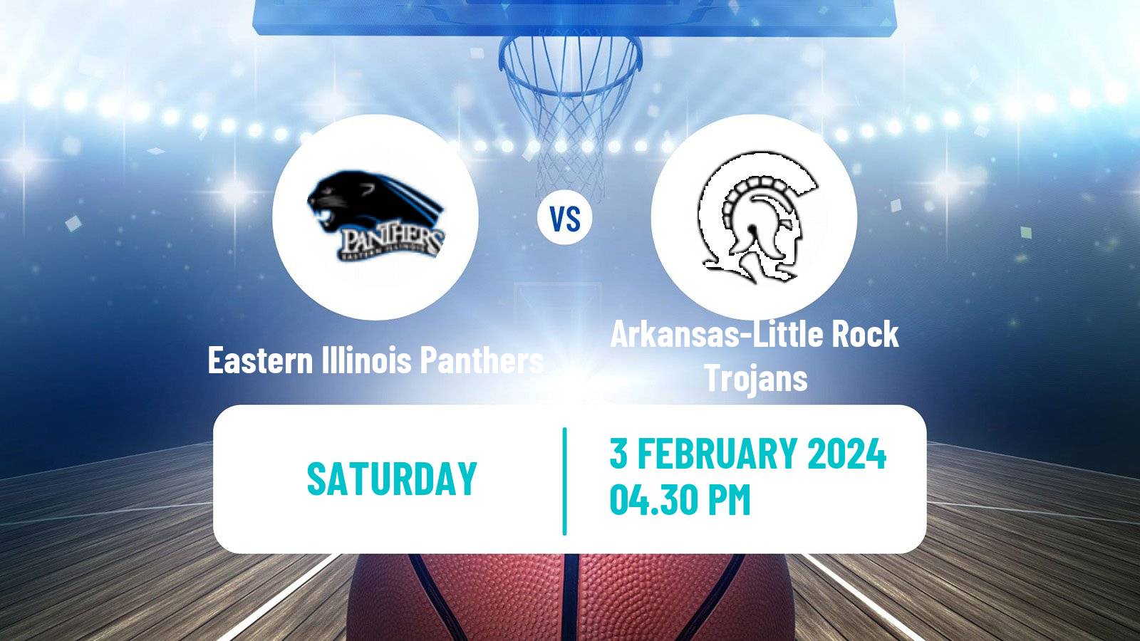 Basketball NCAA College Basketball Eastern Illinois Panthers - Arkansas-Little Rock Trojans