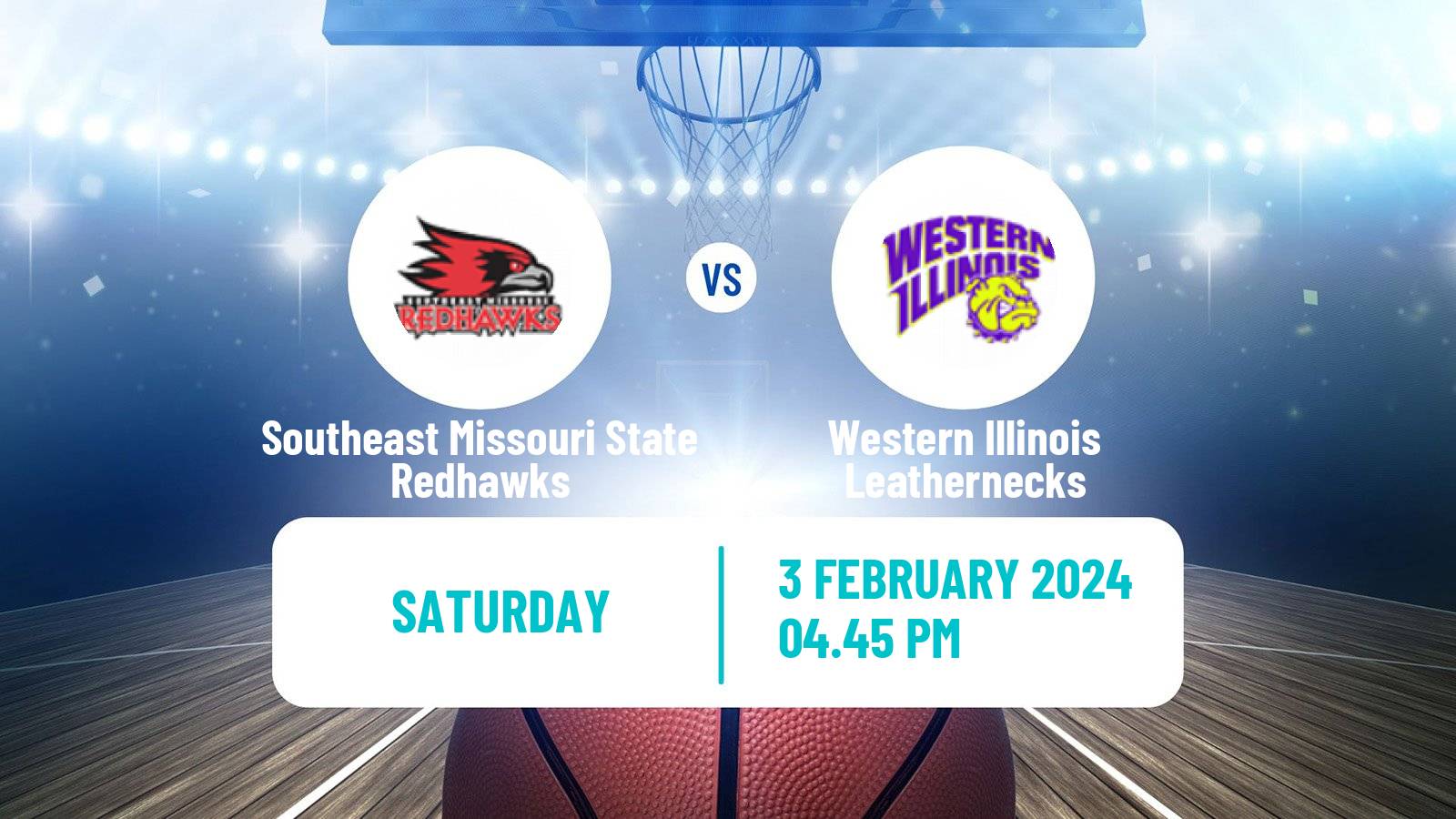 Basketball NCAA College Basketball Southeast Missouri State Redhawks - Western Illinois Leathernecks