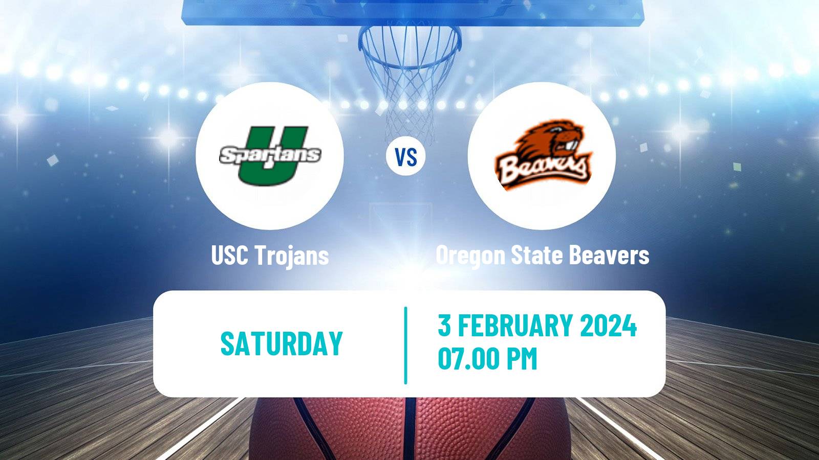 Basketball NCAA College Basketball USC Trojans - Oregon State Beavers