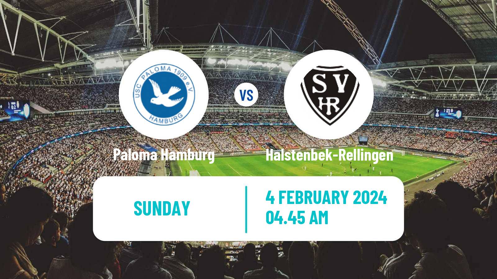 Soccer German Oberliga Hamburg Paloma Hamburg - Halstenbek-Rellingen