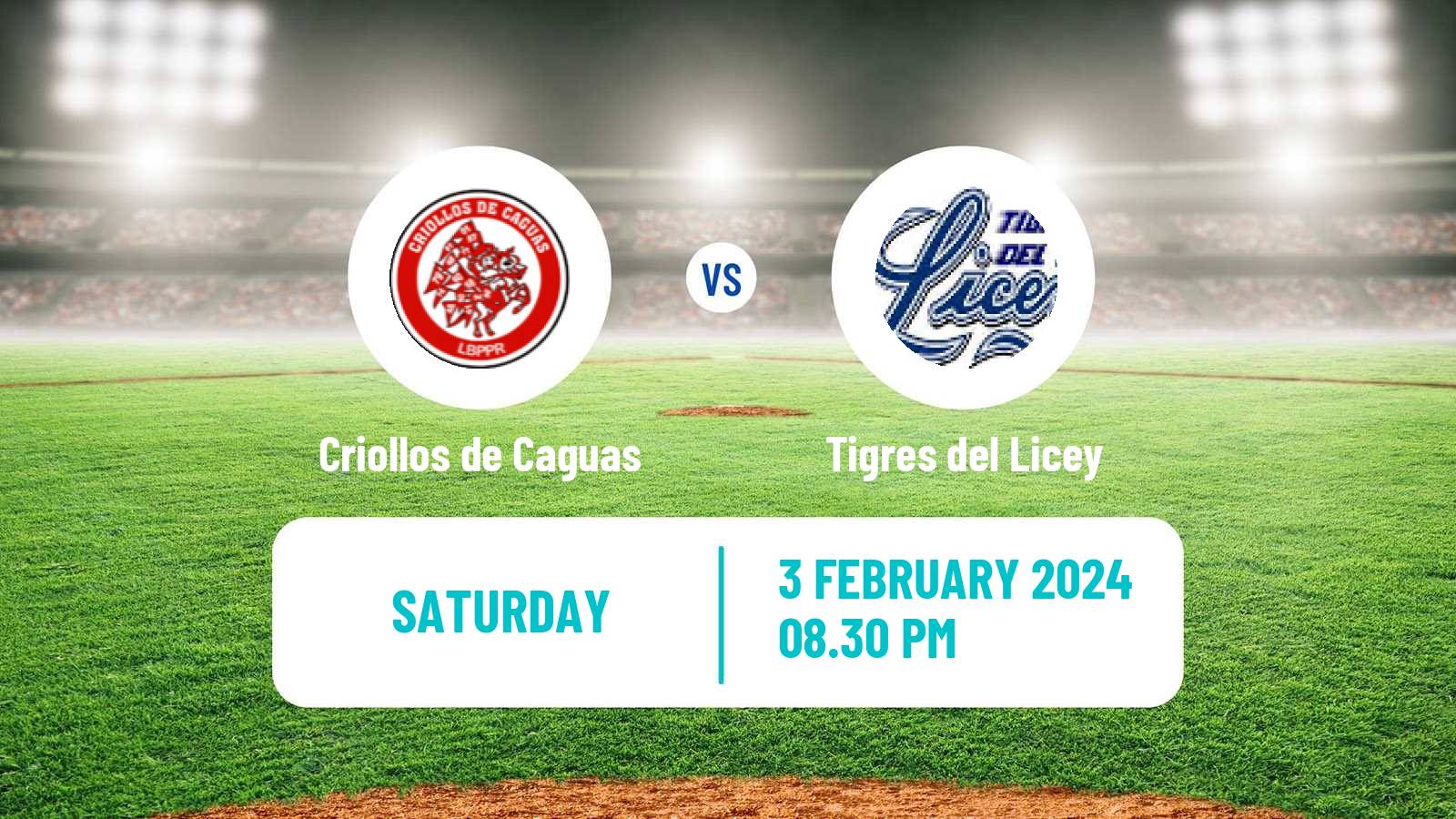 Baseball Baseball Caribbean Series Criollos de Caguas - Tigres del Licey