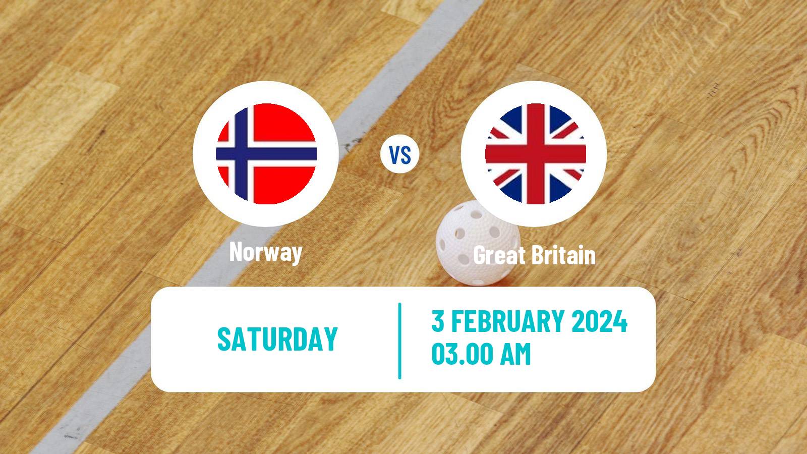 Floorball World Championship Floorball Norway - Great Britain