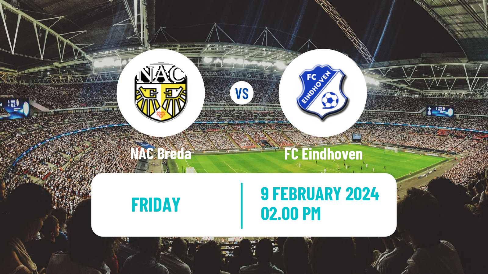 Soccer Dutch Eerste Divisie NAC Breda - FC Eindhoven