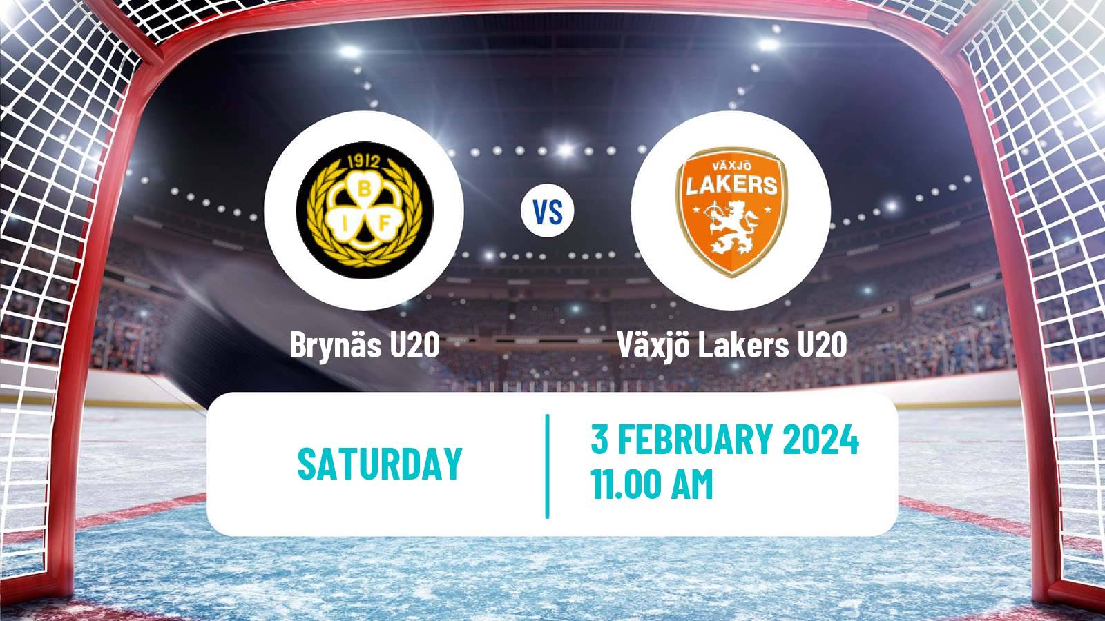 Hockey Swedish Superelit U20 Hockey Brynäs U20 - Växjö Lakers U20