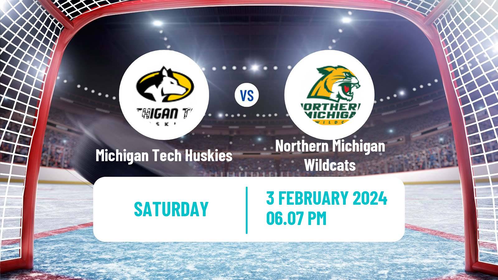 Hockey NCAA Hockey Michigan Tech Huskies - Northern Michigan Wildcats