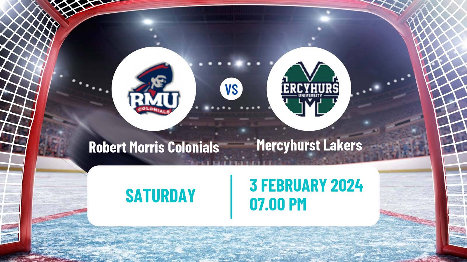 Hockey NCAA Hockey Robert Morris Colonials - Mercyhurst Lakers