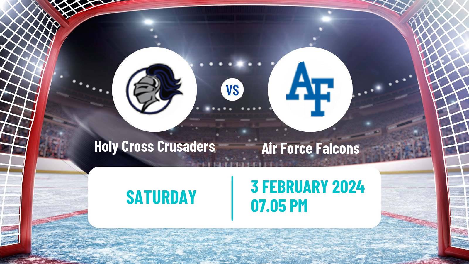 Hockey NCAA Hockey Holy Cross Crusaders - Air Force Falcons