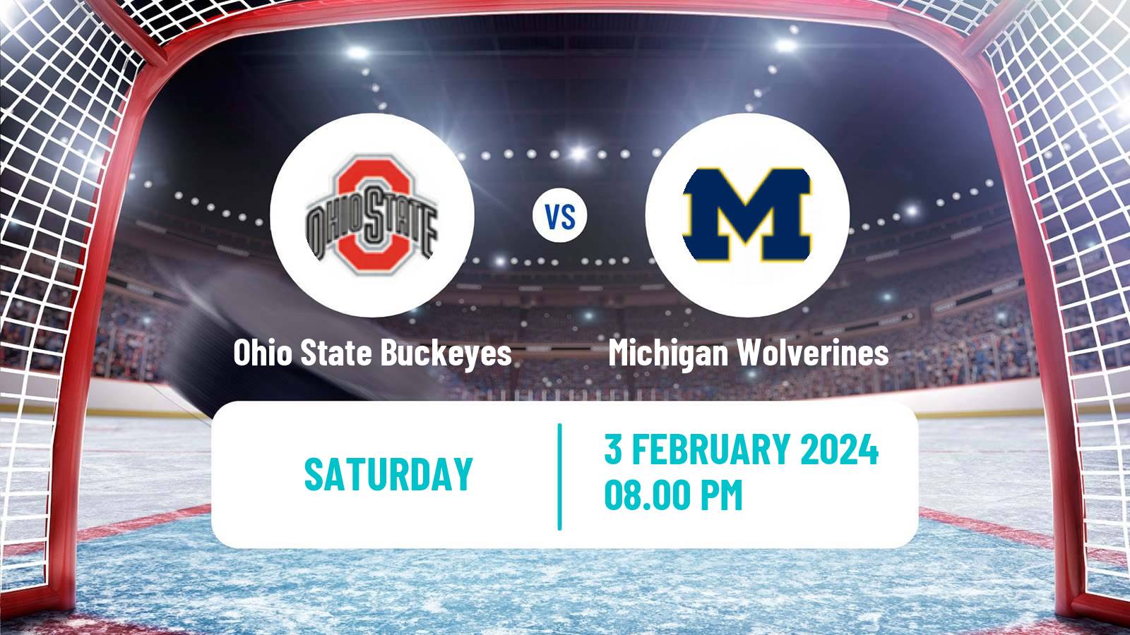 Hockey NCAA Hockey Ohio State Buckeyes - Michigan Wolverines