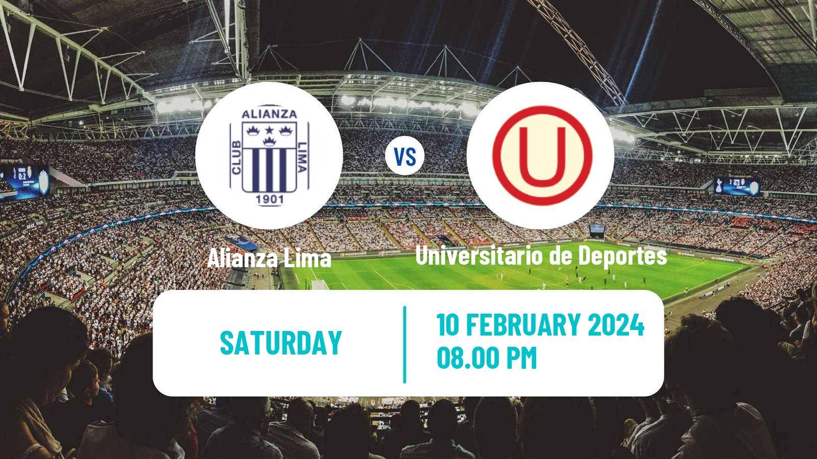 Soccer Peruvian Liga 1 Alianza Lima - Universitario de Deportes