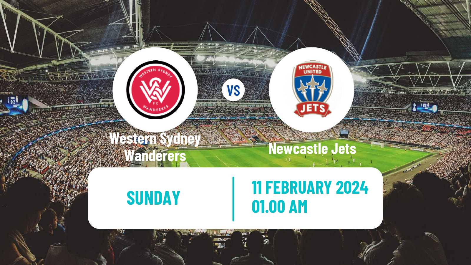 Soccer Australian A-League Western Sydney Wanderers - Newcastle Jets