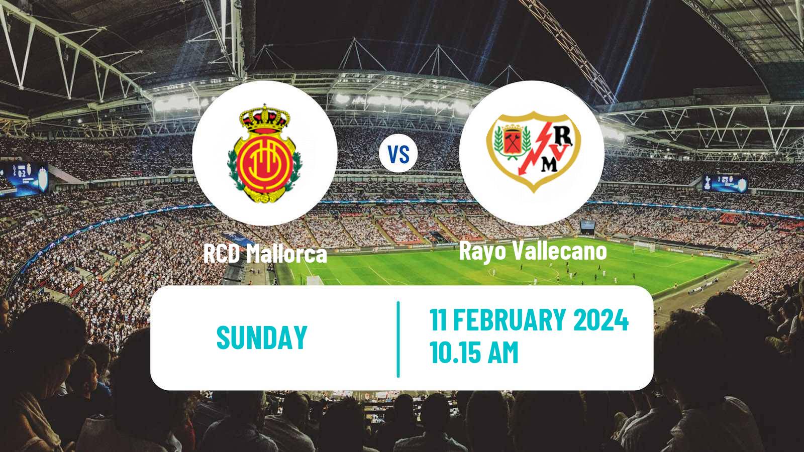 Soccer Spanish LaLiga Mallorca - Rayo Vallecano